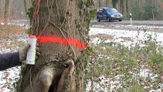 Baumkennzeichnung, Verkehrssicherung Baumkennzeichnung